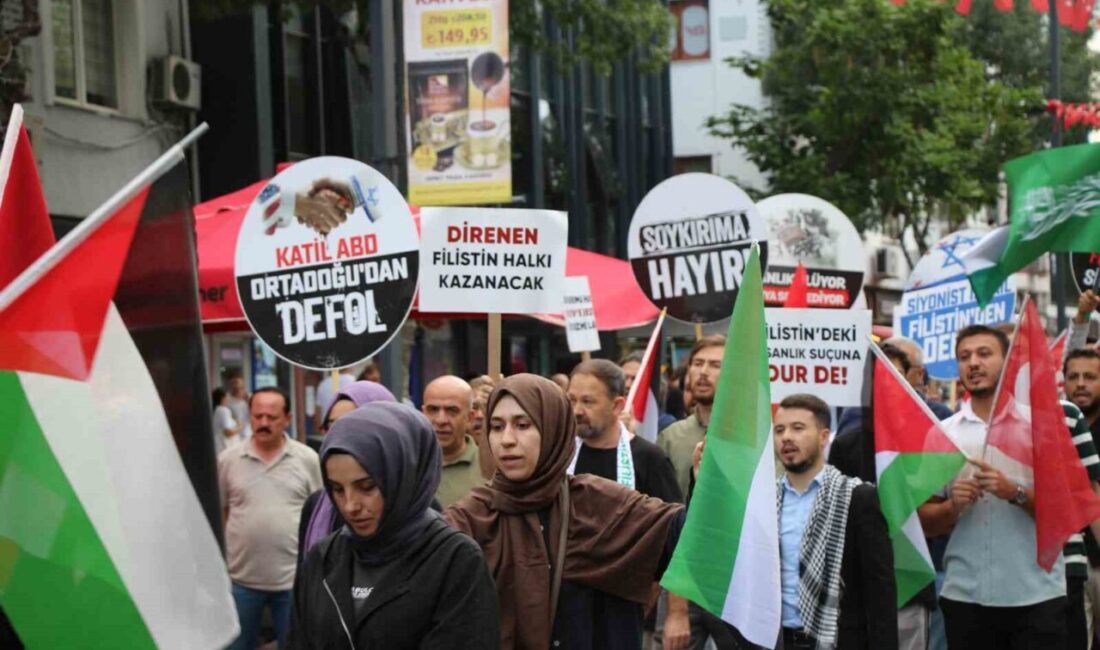 Uşak’ta Sumud Filosu ve Gazze’ye destek yürüyüşü Uşak’ta sivil toplum kuruluşları tarafından “Sumud İçin Kararlılıkla Yürüyoruz” sloganıyla