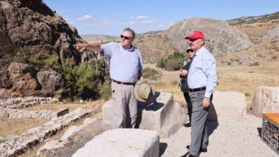 Çorum Valisi Ali Çalgan, Boğazkale ilçesindeki Hattuşa ören yerinde devam
