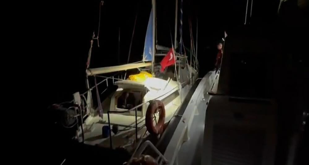 Muğla’nın Milas ilçesi Kıyıkışlacık mevkiinde, Sahil Güvenlik Komutanlığı ve Jandarma