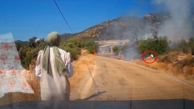 Antalya’nın Kaş ilçesi Kekova yolu istikametinde çıkan yangın, bölgeden geçen