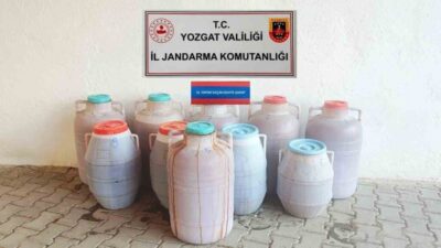 Yozgat’ın Sorgun ilçesinde 471 litre kaçak içki ele geçirildi. Edinilen