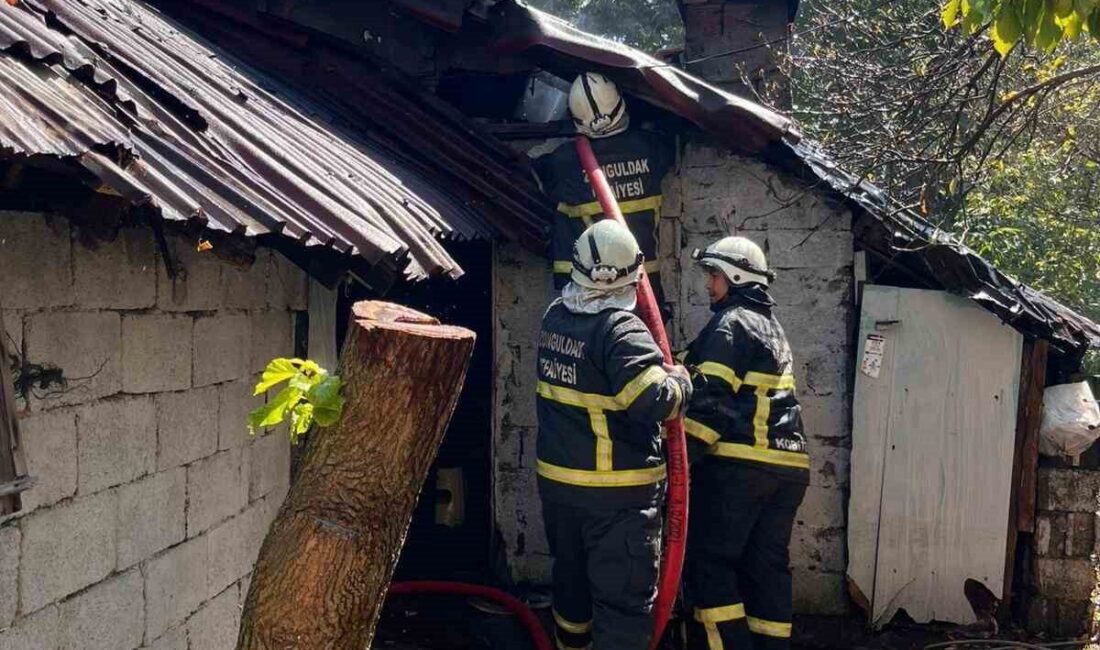 Yufka yaparken yangın çıktı Zonguldak’ta barakada çıkan yangın korkuttu. Edinilen bilgiye göre yangın öğlen