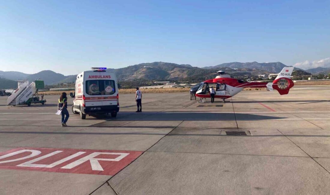 Zatürre teşhisi konulan bebek ambulans helikopterle sevk edildi Antalya’nın Gazipaşa ilçesinde zatürre (pnömoni) teşhisi konulan 1 yaşındaki E.S.A.