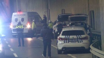 Beşiktaş’ta gece saatlerinde motosiklet sürücüsü alt geçitte seyir halinde olduğu