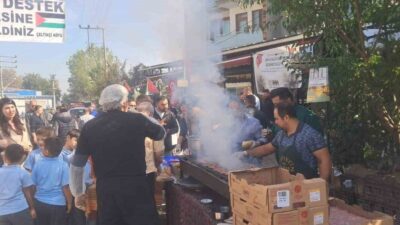 Bursa’nın İnegöl ilçesine bağlı Çeltikçi Mahallesi’nde, Gazze halkına destek hedefiyle