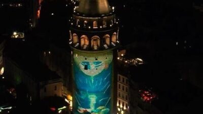 İstanbul’un simge yapılarından Galata Kulesi’ne “Uluslararası Sıfır Atık Forumu” çerçevesinde