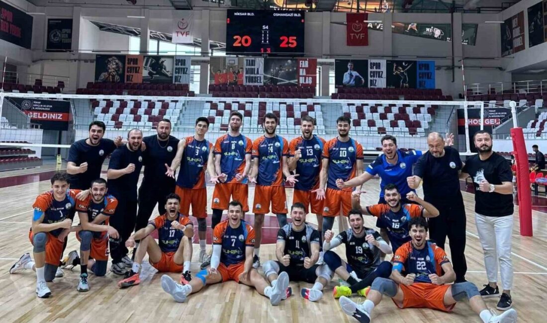 Osmangazi Belediyespor deplasmanda farklı kazandı Arabica Coffee House Erkekler 1. Ligi’nde mücadele eden Osmangazi Belediyespor