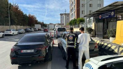 Pendik’te makas atarak trafik güvenliğini tehlikeye düşüren sürücü hakkında 13
