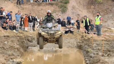 Kocaeli’nin Gölcük ilçesinde düzenlenen Türkiye 2. Geleneksel ATV Yarışları, zorlu