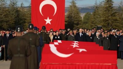 Azerbaycan’dan Türkiye’ye gelirken Gürcistan’da düşen askeri kargo uçağında şehit düşen