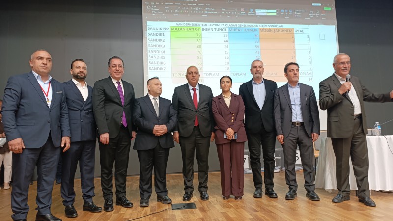 Van Dernekler Federasyonu’nun 7. Olağan Genel Kurulu, gerçekleştirilen seçimle tamamlandı.