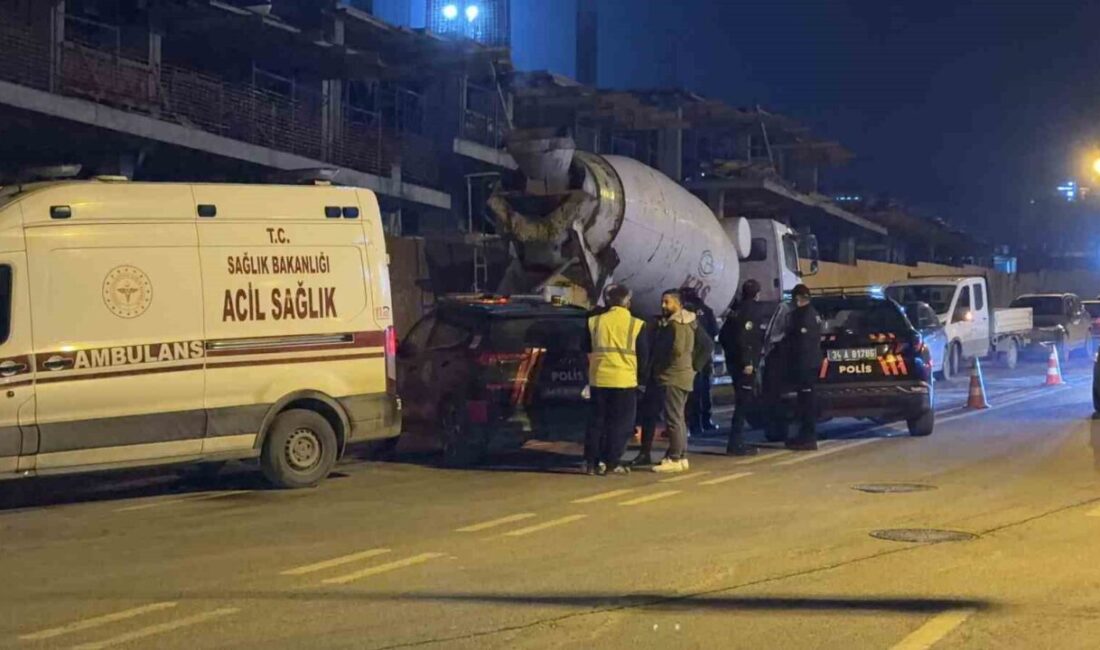İstanbul Arnavutköy’de, çalışır vaziyetteki beton mikserinin temizliğini yaptığı sırada içerisine