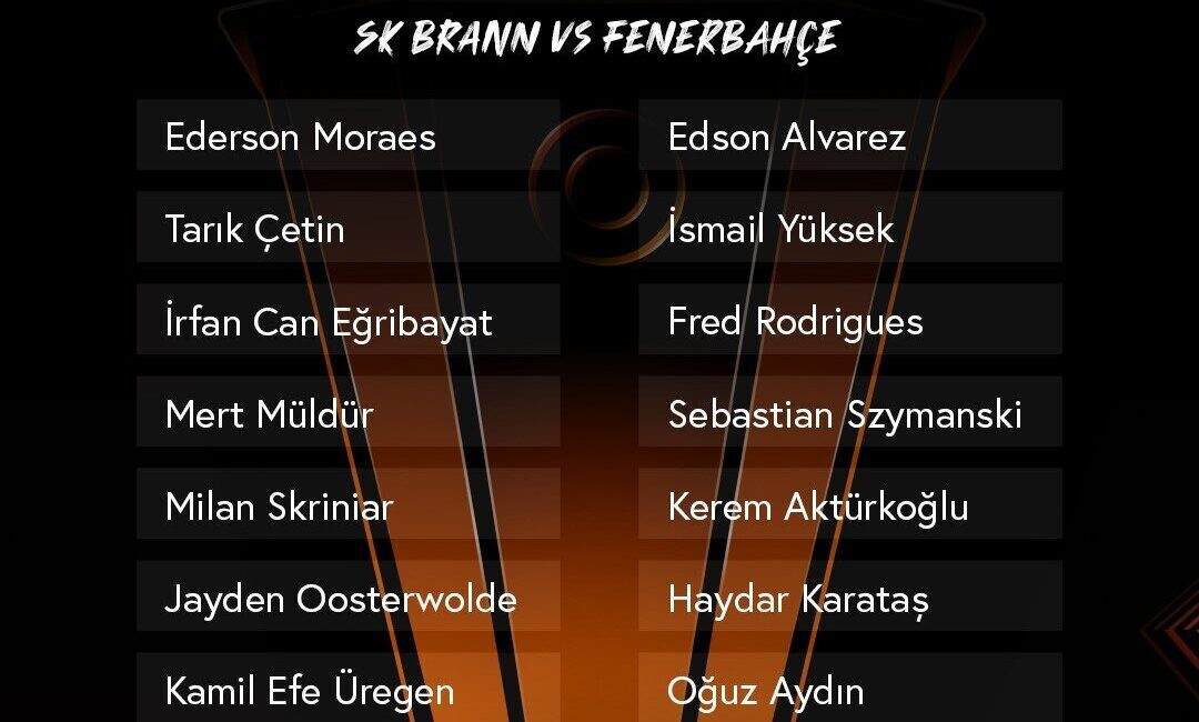 Fenerbahçe’nin UEFA Avrupa Ligi 6. haftasında yarın Norveç ekibi Brann