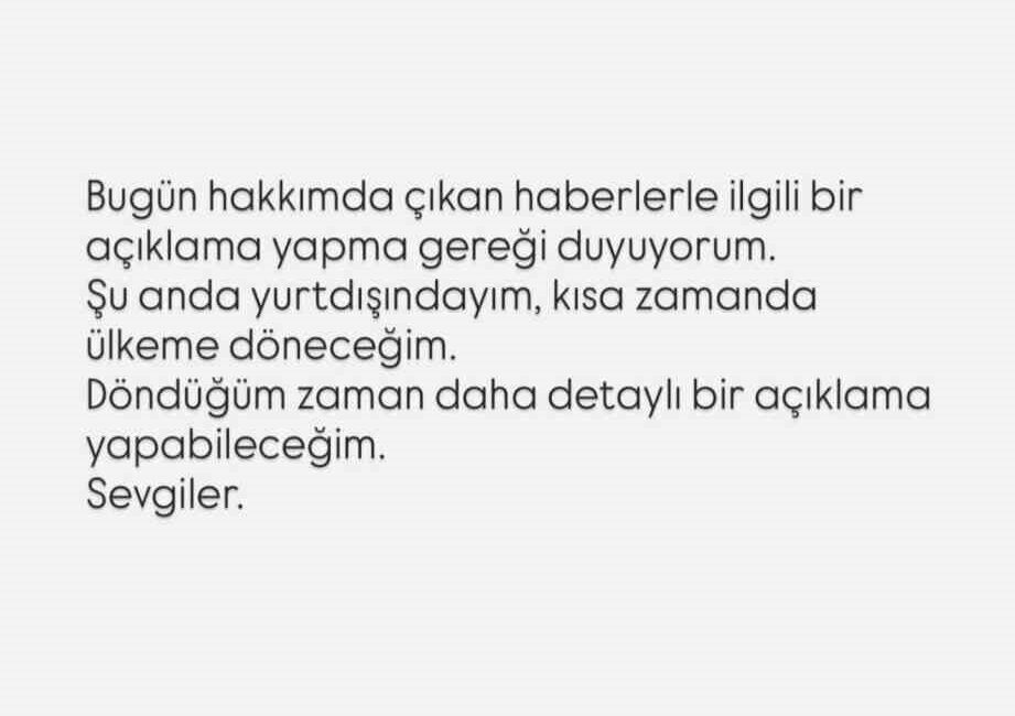 İstanbul Cumhuriyet Başsavcılığının ünlü isimlere yönelik yürüttüğü uyuşturucu soruşturması çerçevesinde