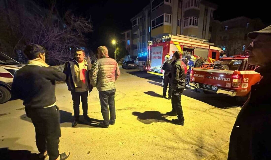 Ankara’nın Beypazarı ilçesinde bir binanın bacasında çıkan yangın itfaiyenin erken