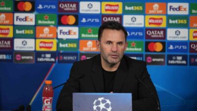 Galatasaray Teknik Direktörü Okan Buruk, 2-0 mağlup olmalarına rağmen UEFA