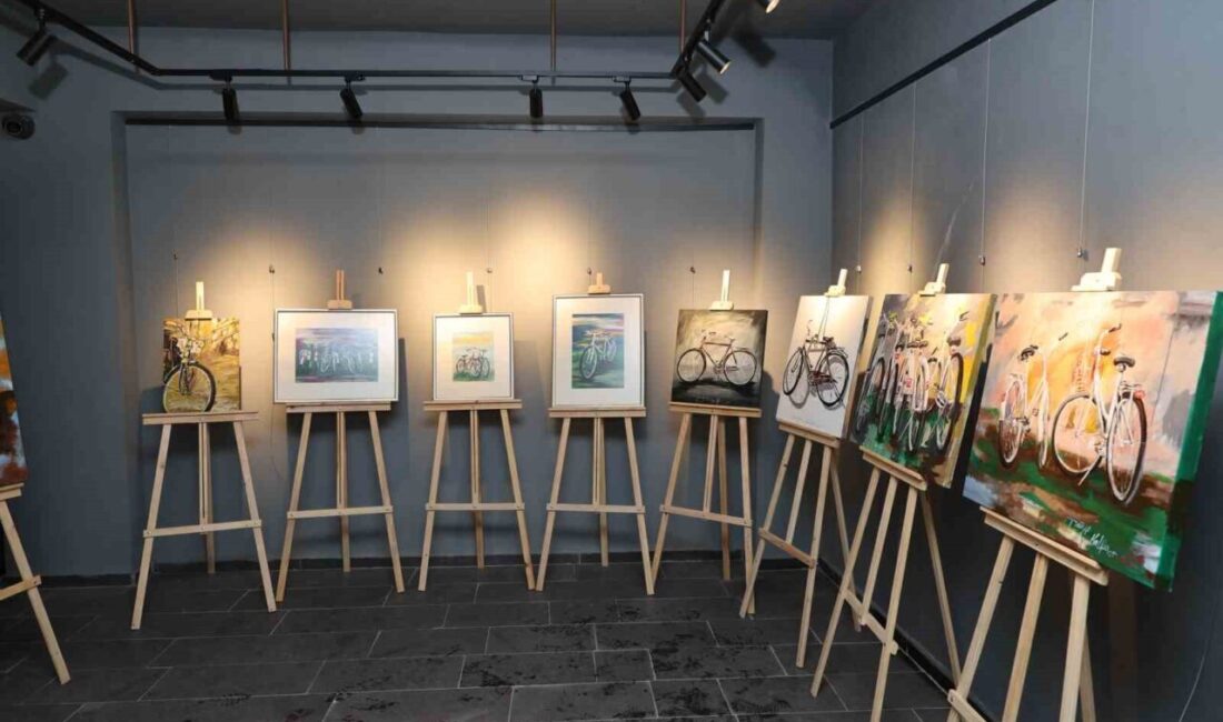 Talas Belediyesi Su Medeniyeti Galerisi; sanatçı Tuğçe Kalfa’nın bisiklet temalı