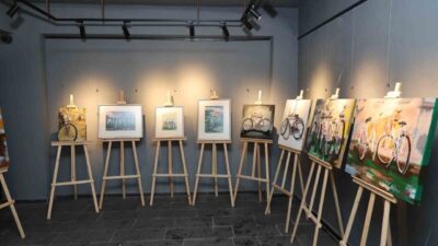 Talas Belediyesi Su Medeniyeti Galerisi; sanatçı Tuğçe Kalfa’nın bisiklet temalı