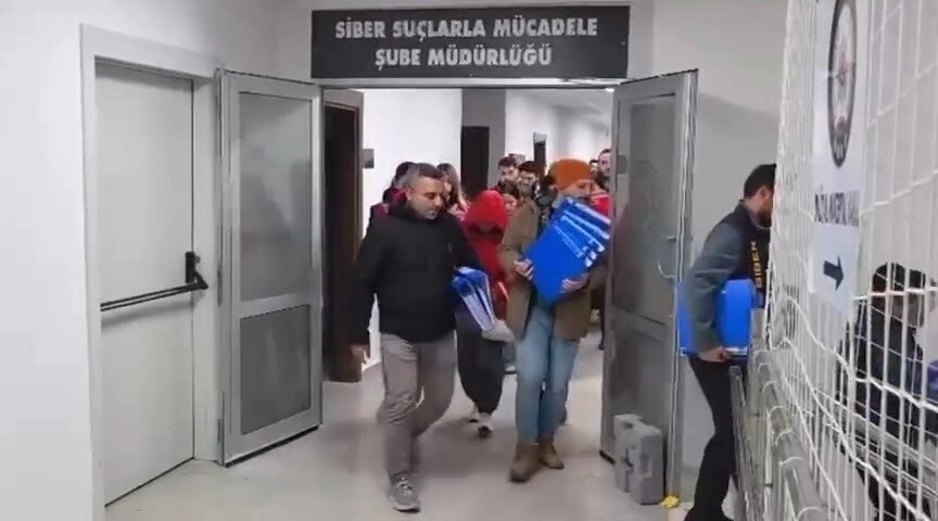 Tekirdağ merkezli 10 ilde düzenlenen eş zamanlı operasyonlarda internet üzerinden