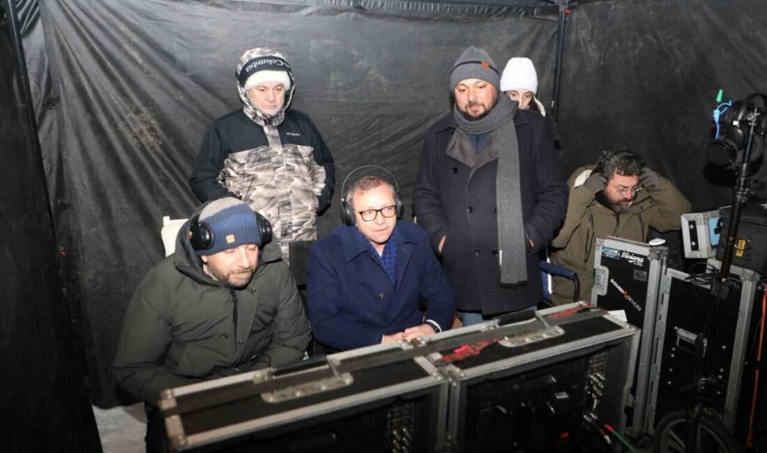 Kars Valisi Ziya Polat, çekimleri ilimizde devam eden “Veliaht” dizisinin