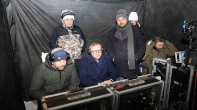 Kars Valisi Ziya Polat, çekimleri ilimizde devam eden “Veliaht” dizisinin