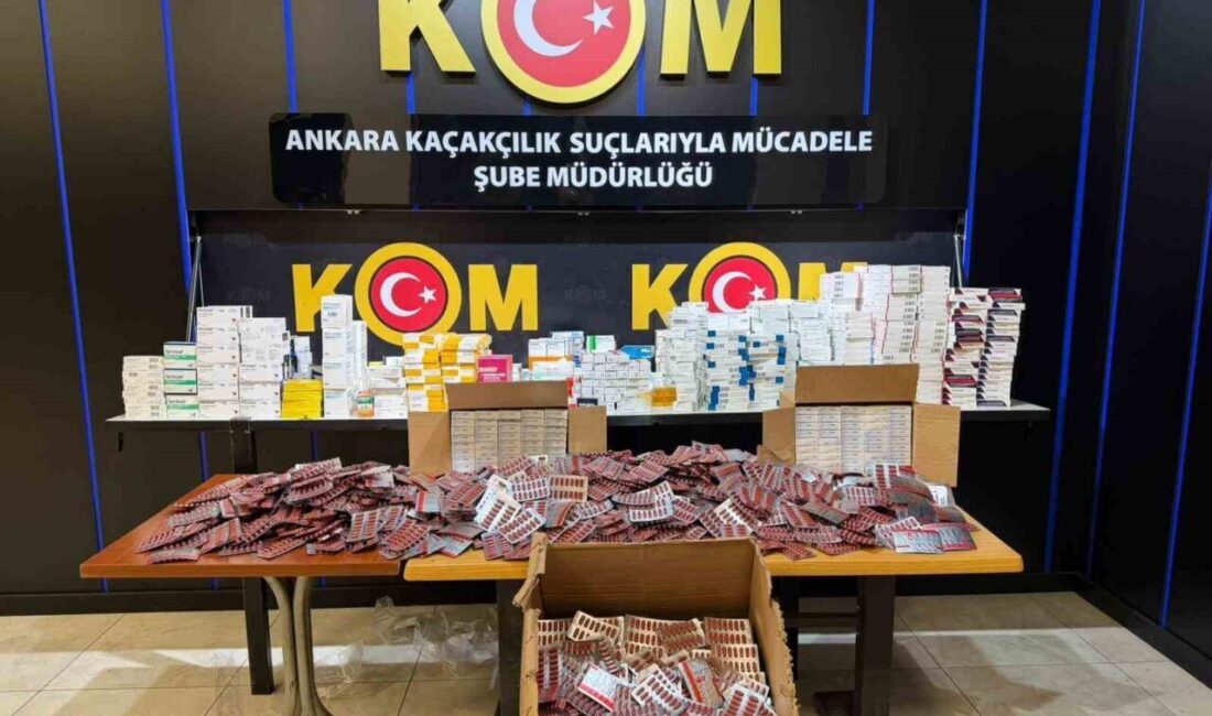 Ankara’da kanun dışı yollarla topladıkları özel reçeteye tabi ilaçları piyasaya