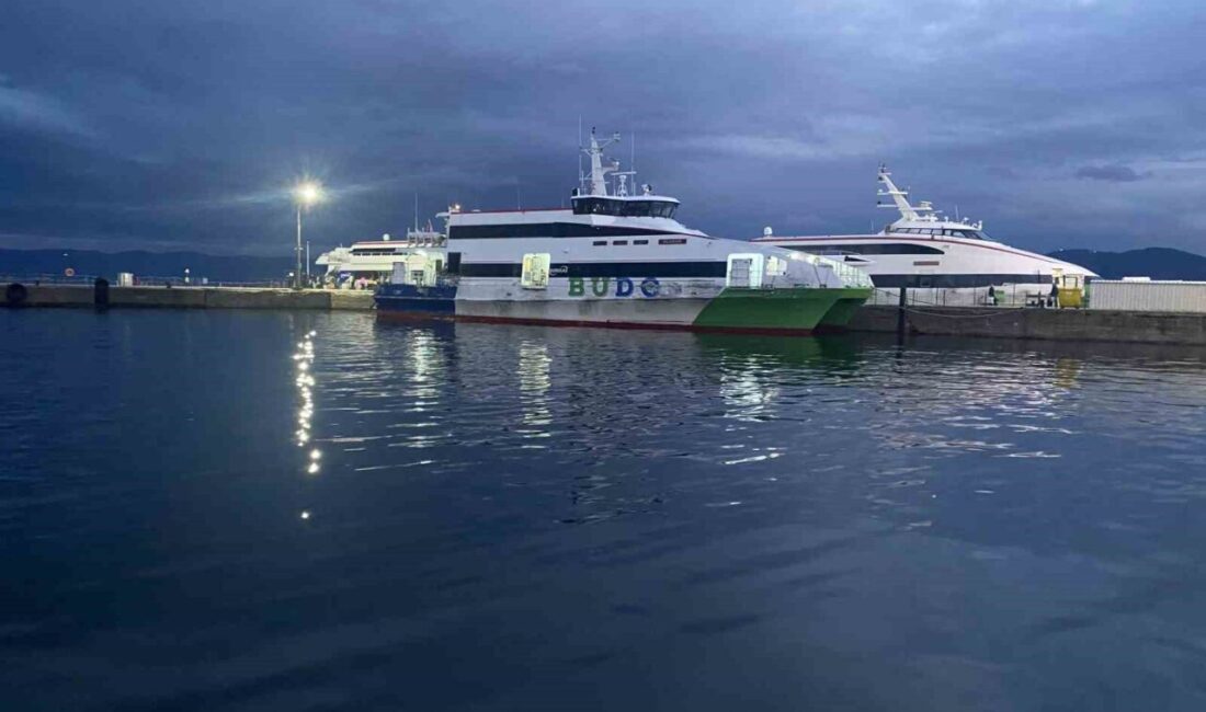 Bursa Deniz Otobüslerinin (BUDO) yarınki bazı seferleri olumsuz hava şartları
