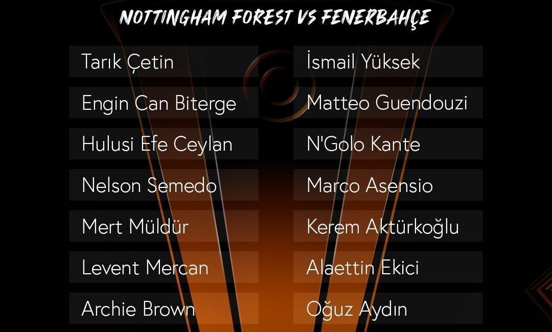 Fenerbahçe’nin yarın UEFA Avrupa Ligi son 16 play-off turunda İngiliz