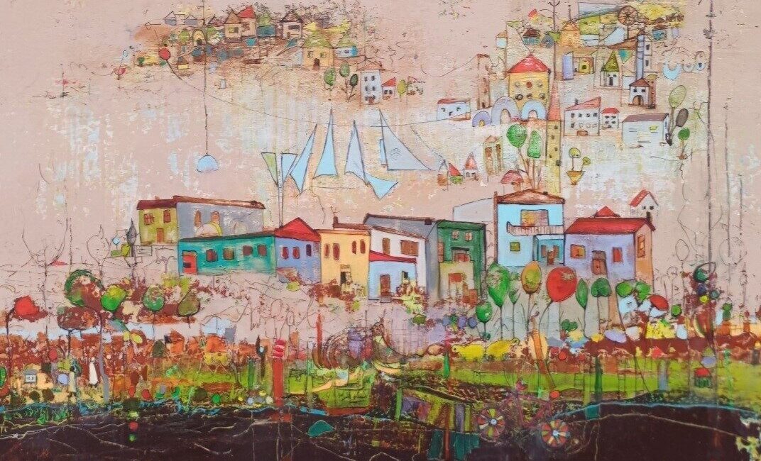 Ressam Hatice Aydoğan, “Hatice Aydoğan ile Mavi Nefes” resim sergisini