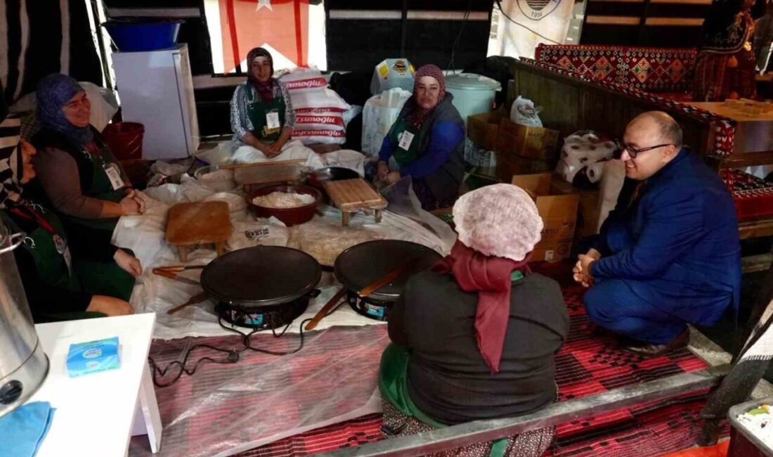 İstanbul’da EMITT fuarına katılan Mersin’in Erdemli Belediyesi Yörüklerin kıl çadırını