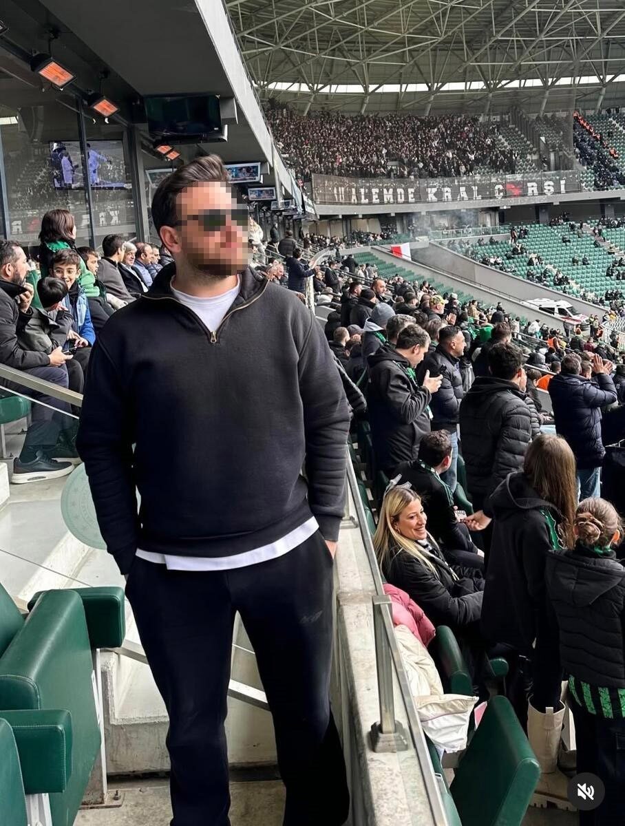 Kocaelispor tribününe kaçak giren ve maç esnasında sosyal medya hesabında