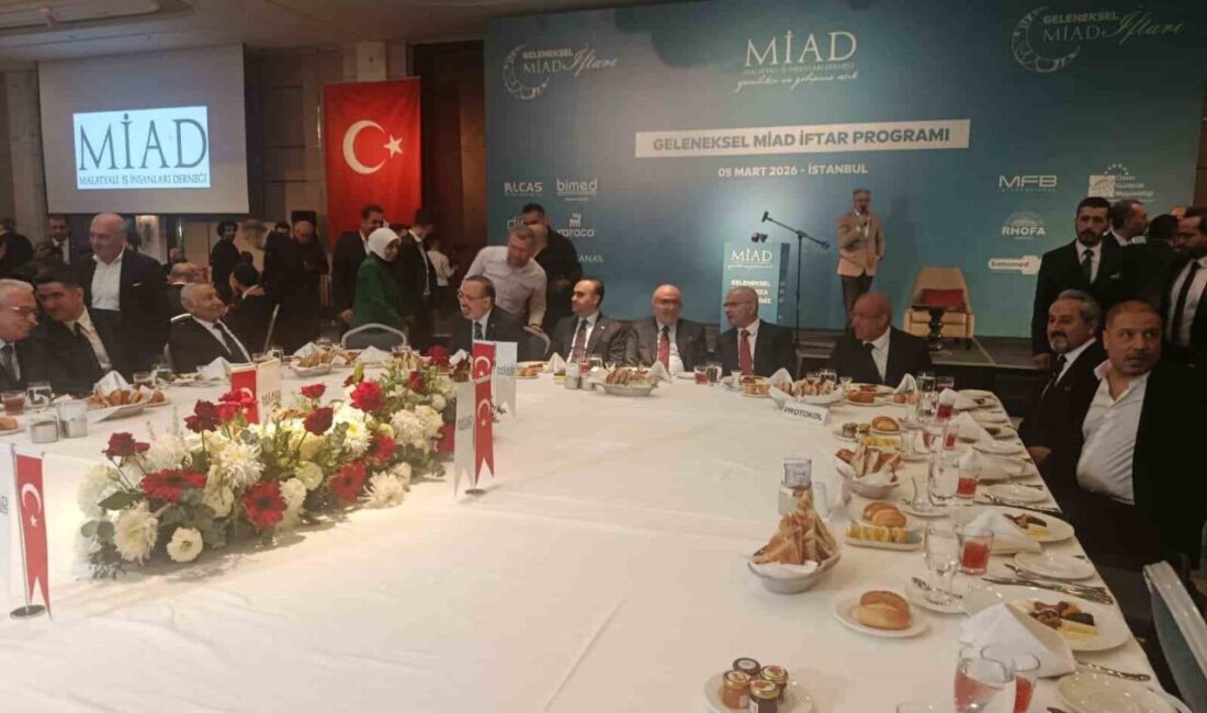 Malatyalı İş Adamları Derneği (MİAD) iftar yemeğinde konuşan Malatya Büyükşehir