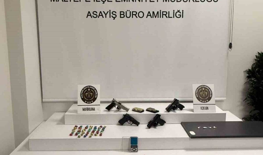 Maltepe’de bir eve düzenlenen uyuşturucu operasyonunda, manyetik kartla açılan gizli