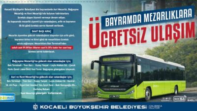Kocaeli Büyükşehir Belediyesi, Ramazan Bayramı dolayısıyla il genelindeki toplu taşıma