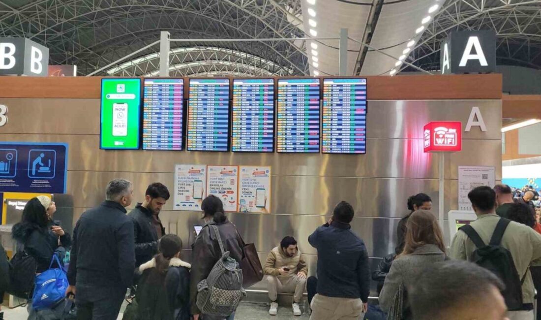 İstanbul’da etkili olan yoğun sis ve olumsuz hava şartları Sabiha