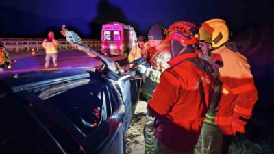Balıkesir’de İstanbul-İzmir Otoyolu İzmir istikameti Susurluk Söğütçayır mevkiinde meydana gelen