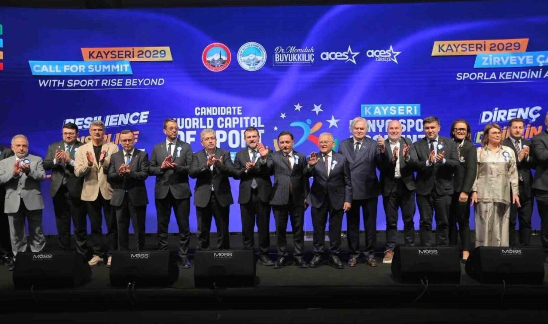 Kayseri’nin 2029 Dünya Spor Başkenti Adaylığı kapsamında düzenlenen lansmanda konuşan