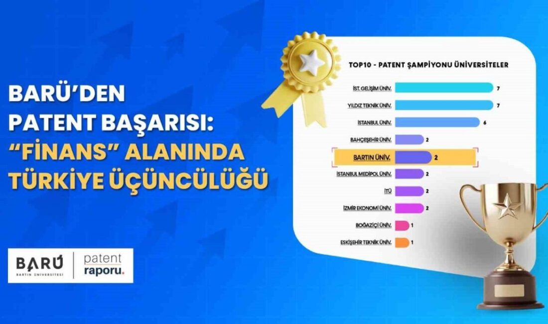 Bartın Üniversitesi (BARÜ) 2025 yılı patent performansının değerlendirildiği sıralamada en