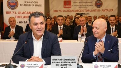 Ardahan Belediye Başkanı Faruk Demir, Antalya’da düzenlenen İç Anadolu Belediyeler