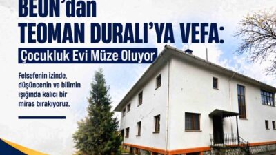 Türk düşünce dünyasının öncü isimlerinden, felsefenin yerli ve millî sesi,
