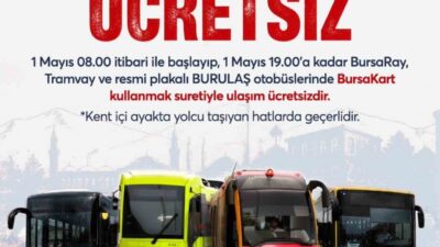Bursa Büyükşehir Belediyesi, vatandaşların tören ve kutlamalara kolaylıkla ulaşabilmesi amacıyla