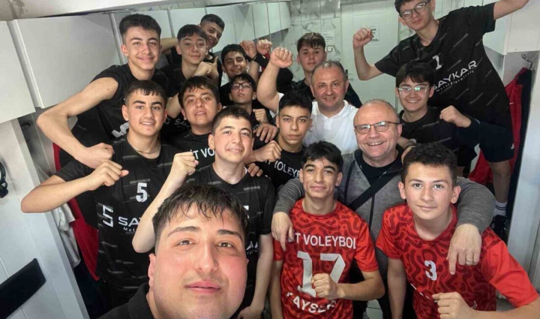 Kayseri Elit Voleybol, Aksaray’da yapılan Türkiye Voleybol Şampiyonası küçük erkekler