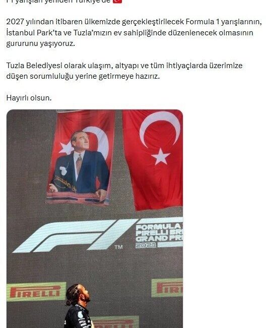 Cumhurbaşkanı Recep Tayyip Erdoğan tarafından Formula 1 Türkiye Grand Prix’sinin