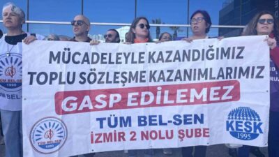 İzmir’de Karşıyaka, Bayraklı, Buca ve Narlıdere belediyelerinde görev yapan memurlar,
