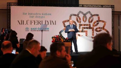 Nilüfer Belediye Başkanı Şadi Özdemir, görevdeki iki yılını değerlendirdiği toplantıda