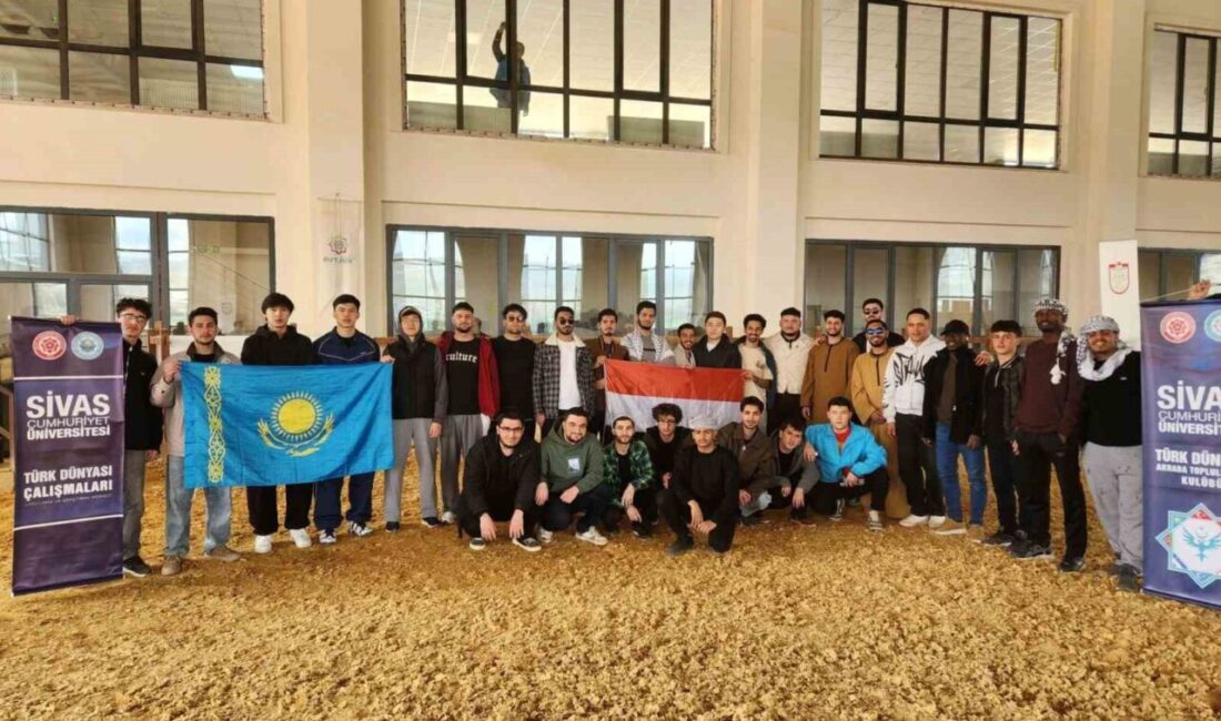 Sivas’ta eğitim gören uluslararası üniversite öğrencileri, Türk Dünyası Gençlik Kampı’nda