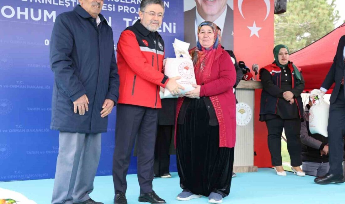 Aksaray’da tohum temin ve dağıtım töreninde konuşan Tarım ve Orman