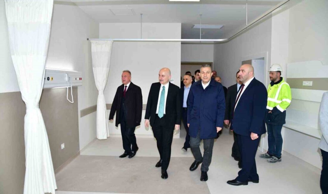 Trabzon Şehir Hastanesi şantiyesinde Sağlık Bakanlığı başta olmak üzere, Trabzon