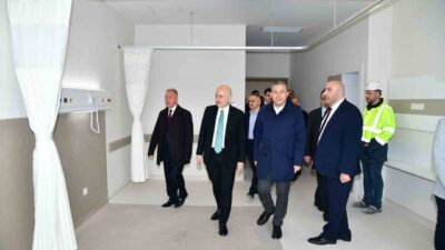 Trabzon Şehir Hastanesi şantiyesinde Sağlık Bakanlığı başta olmak üzere, Trabzon