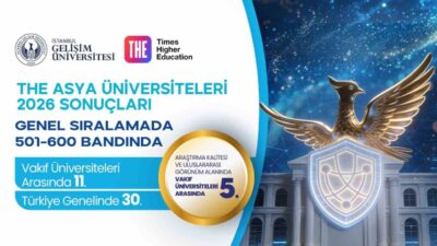 Yükseköğretim kurumlarını küresel ölçekte değerlendiren Times Higher Education (THE) tarafından